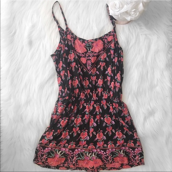 Angie Tops - Floral Romper